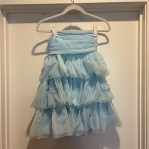 Beginning Boutique Light Blue Ruffle Dress